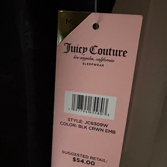 Juicy Couture Black Crown 2-piece Sleepwear Set - Picture 3 of 3